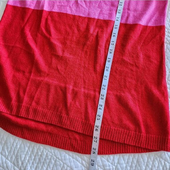 Apt. 9 festive two color block long sleeve sweater - Picture 8 of 11